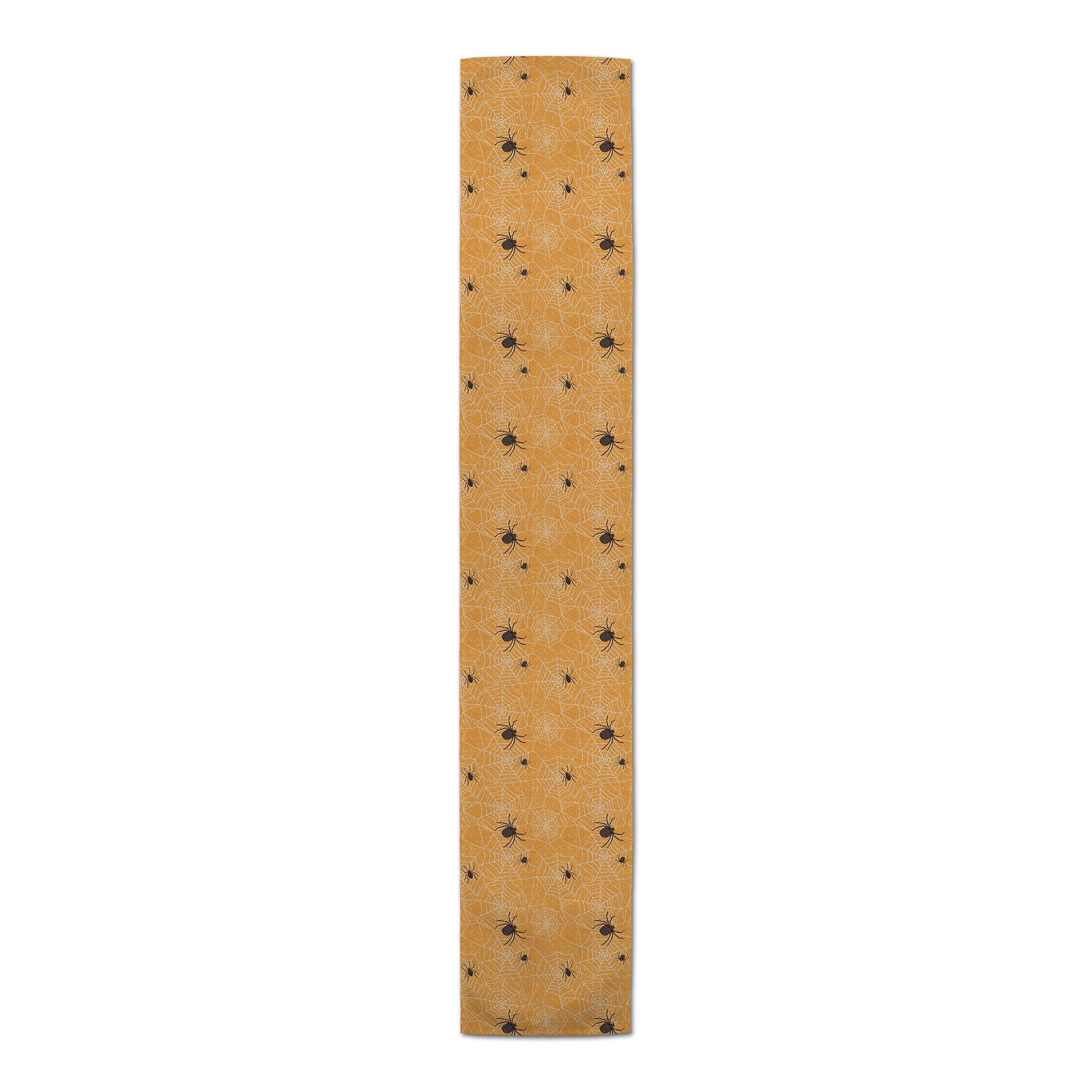 Orange Spider Web Pattern Table Runner